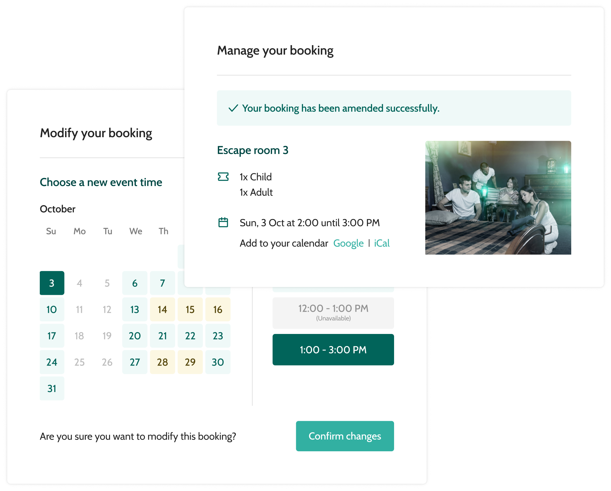 Manage your indoor playground bookings - Beyonk graphic interface